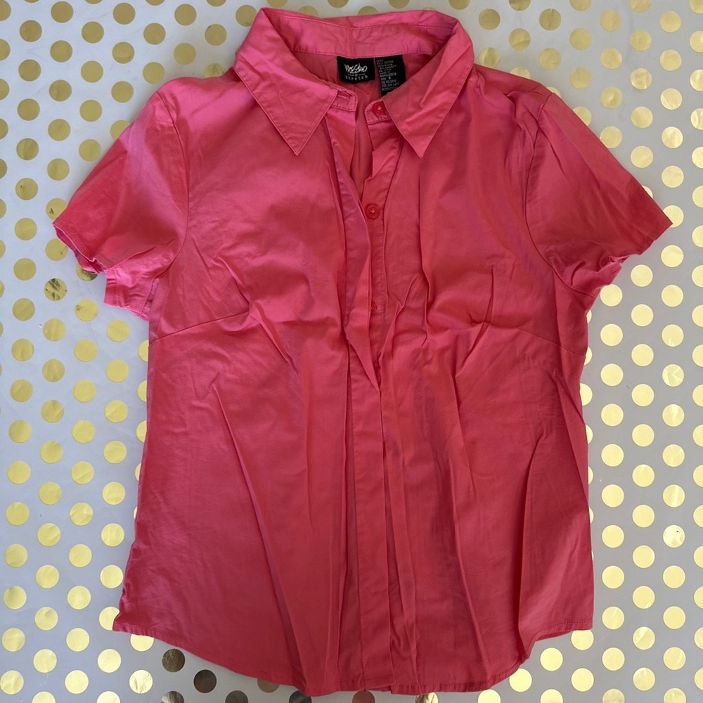 Mossimo Supply Co. Coral Button-Up Shirt